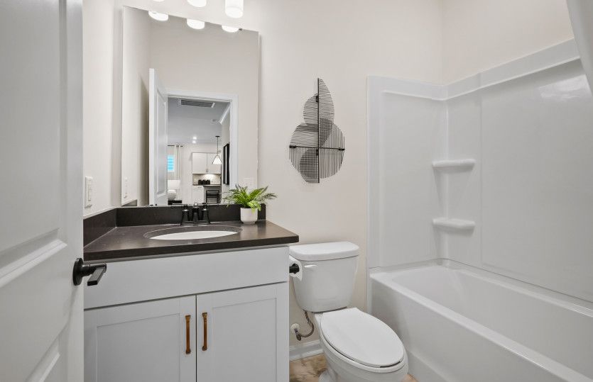 Full Bath on First Floor with Optional Guest Bedroom