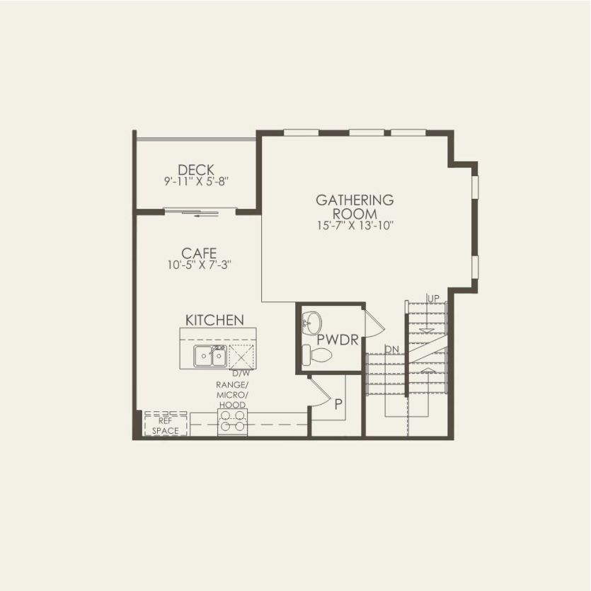 Second Floor 2 br / 2.5 ba