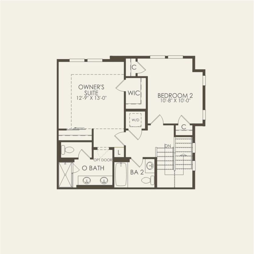 Third Floor 2 br / 2.5 ba