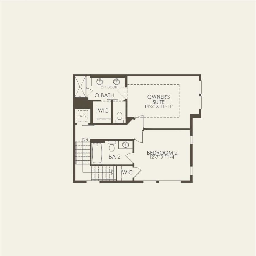 Third Floor 2 br / 2.5 ba