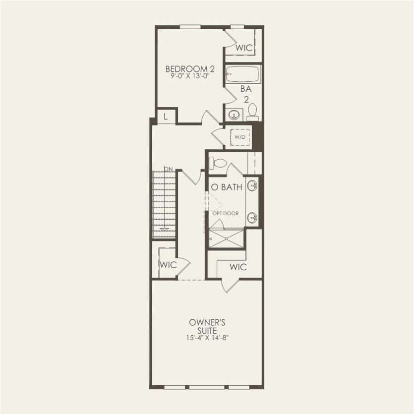 Third Floor 2 br / 2.5 ba