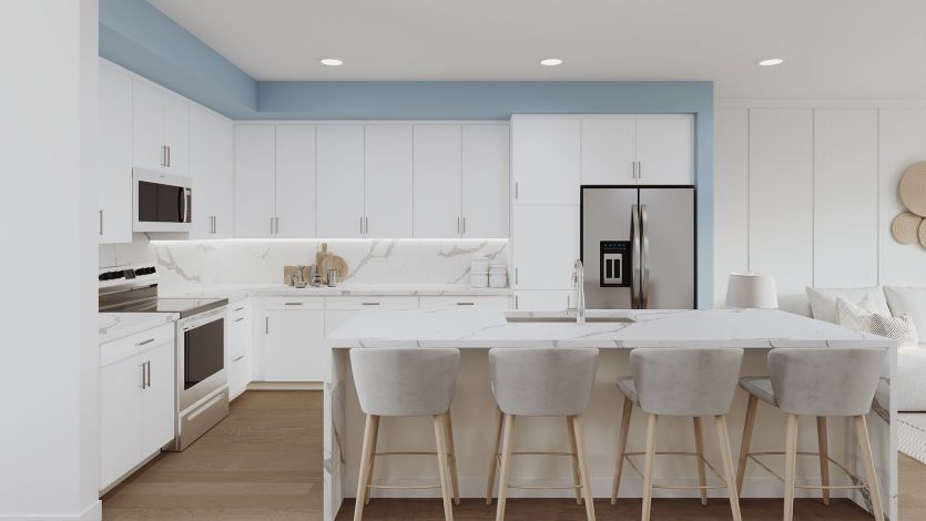 Gorgeous kitchen with large island