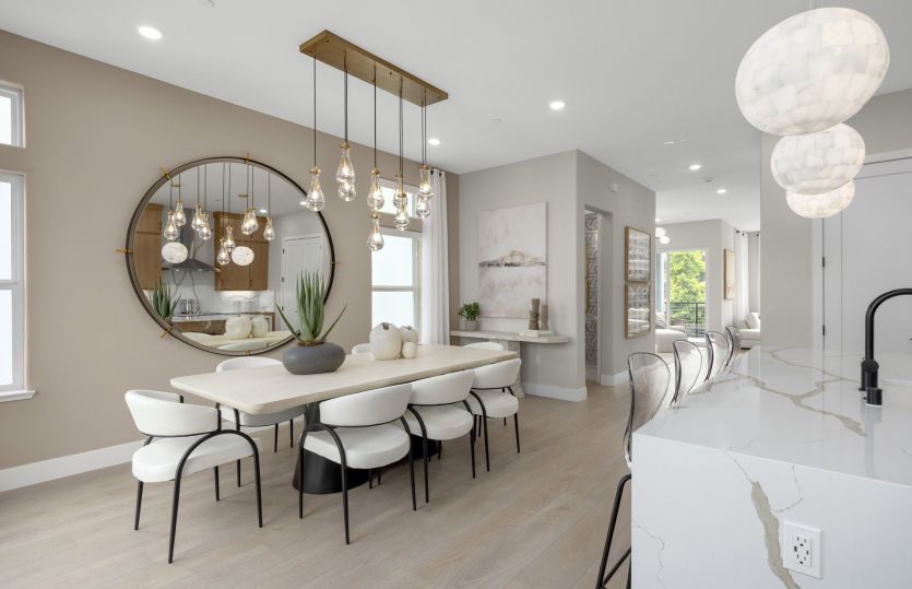 Open kitchen and cafe area