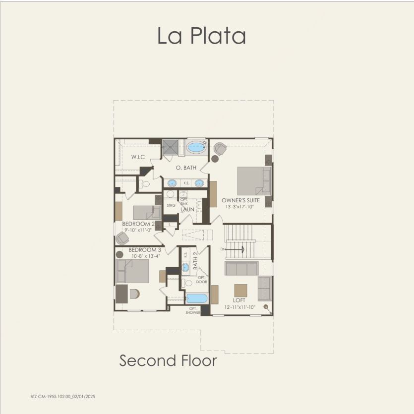 Second Floor 4 br / 3 ba