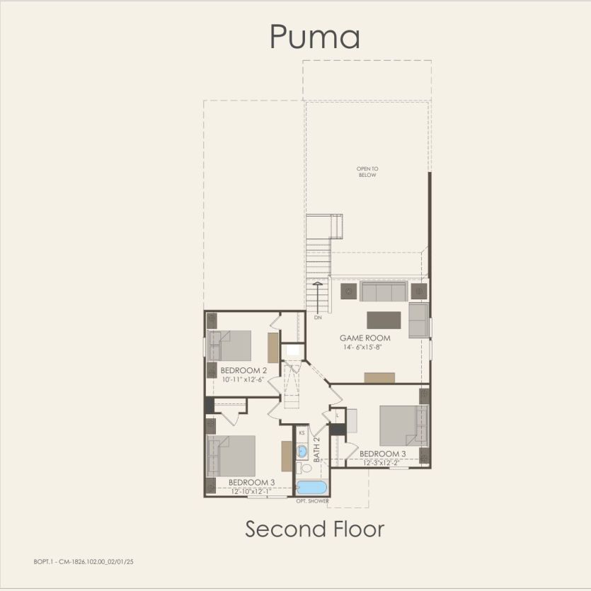 Second Floor 4 br / 3.5 ba