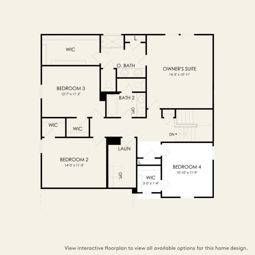 Second Floor 4 br / 2.5 ba