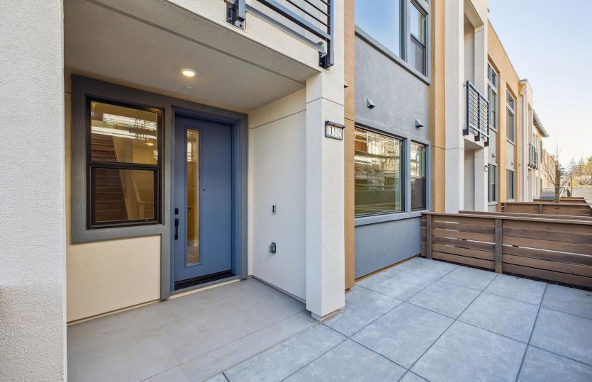 Fenced front entry