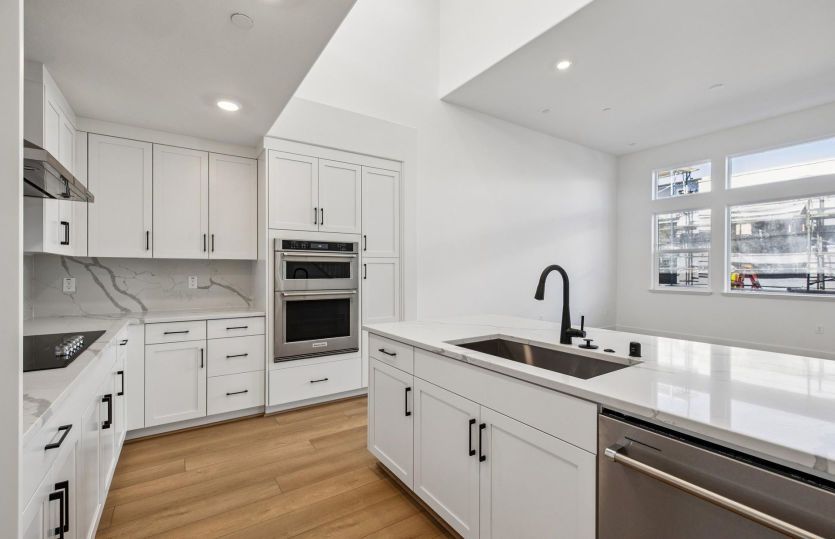 Kitchen open to gathering room