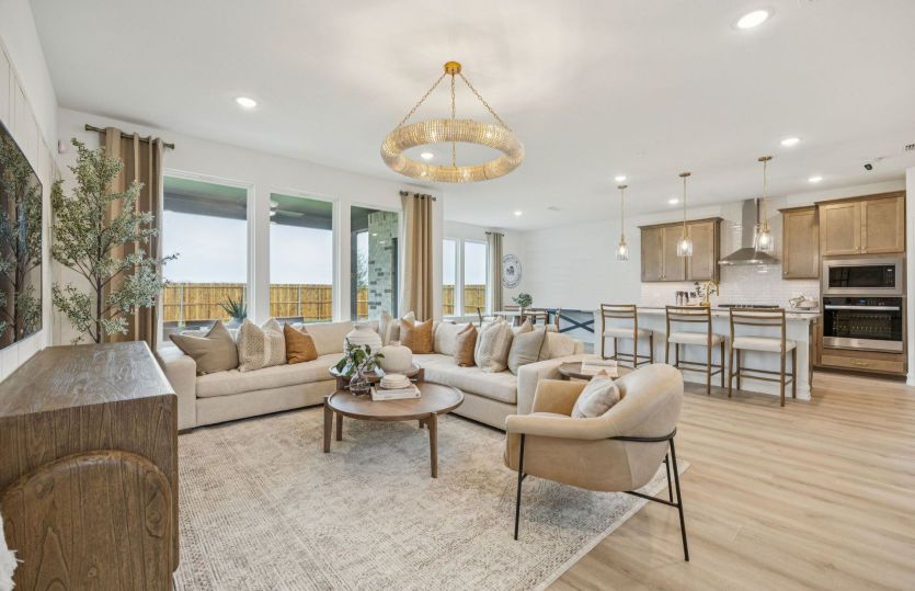 Open-concept throughout main living areas