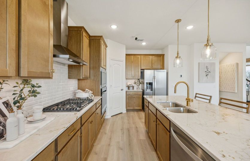 Abundant cabinet space in kitchen