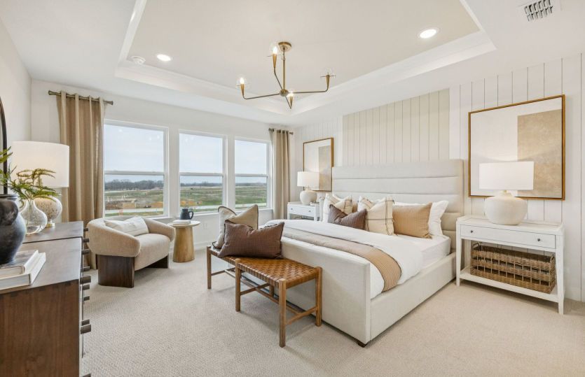 Owner's suite with optional tray ceiling and large windows