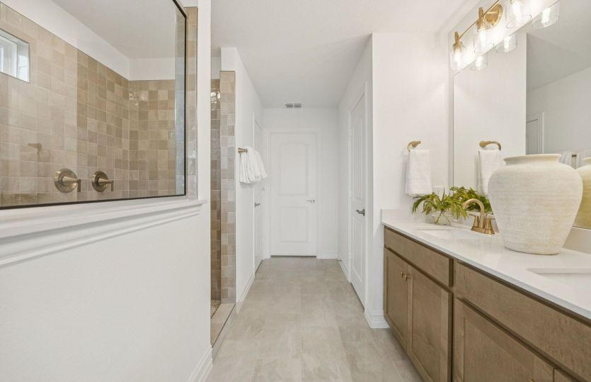 Spacious owner's bath