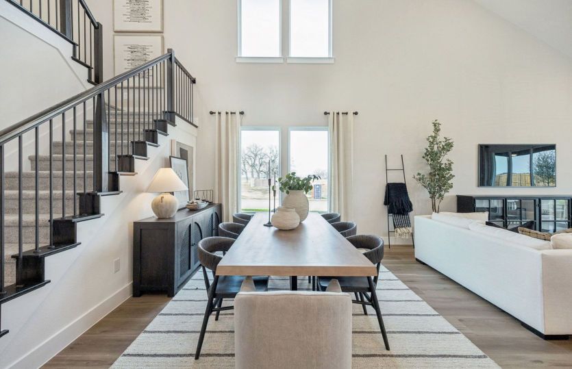 Dining area with optional second floor windows
