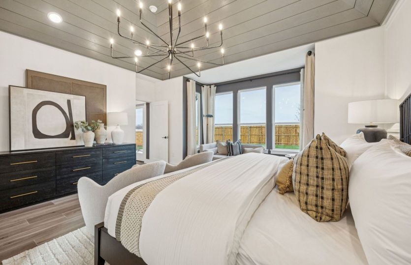Open owner's suite with optional bay window offering natural light