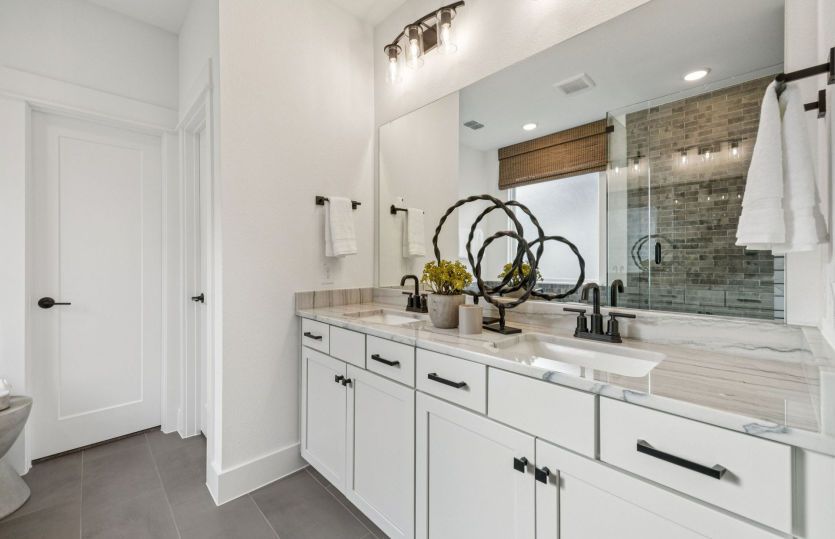Owner's bath with double vanity