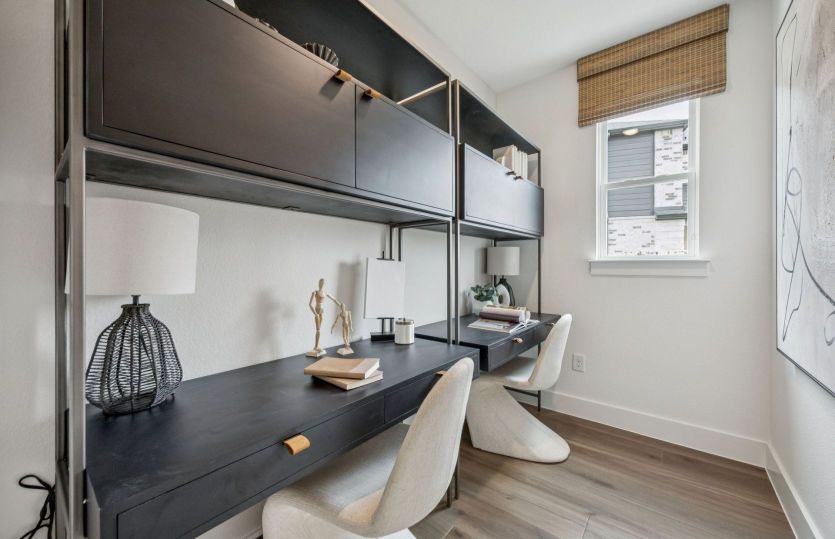 Optional pocket office with window