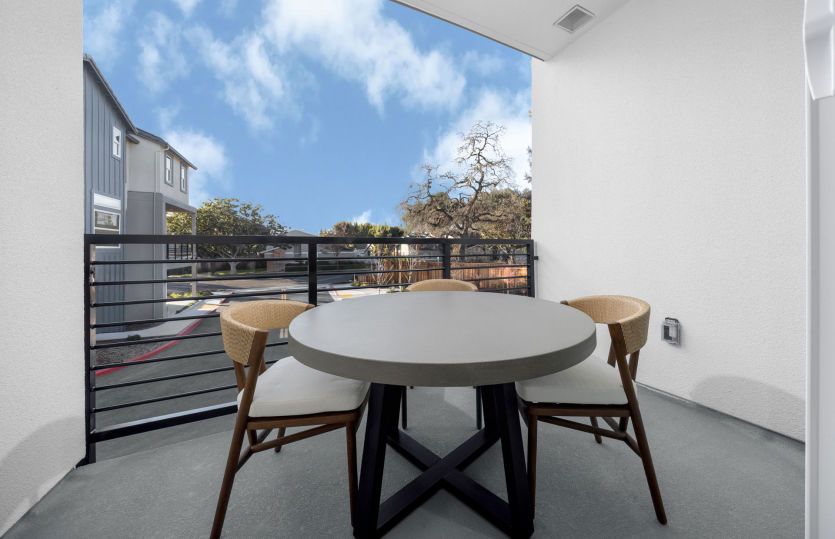 Deck off café area