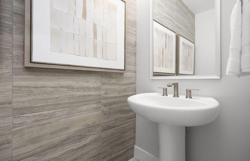 First floor powder bath