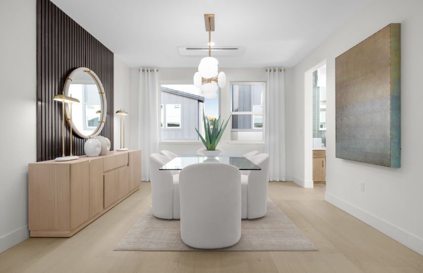 Light filled dining area