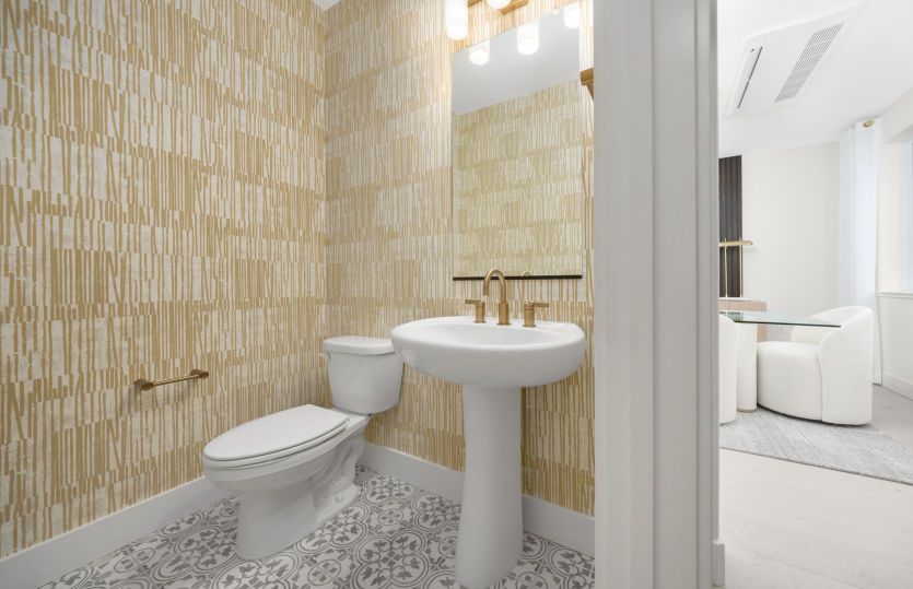 Half bath off the main living area