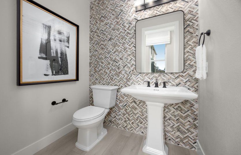 Powder bath off main living area