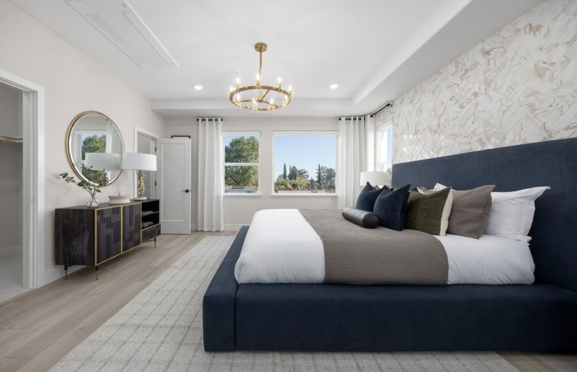 Light filled primary bedroom