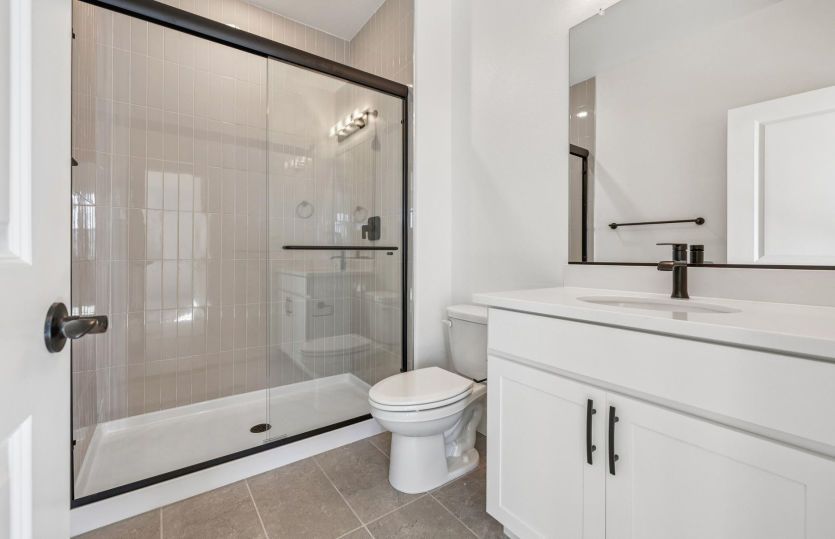 Bath 3 with glass walk-in shower
