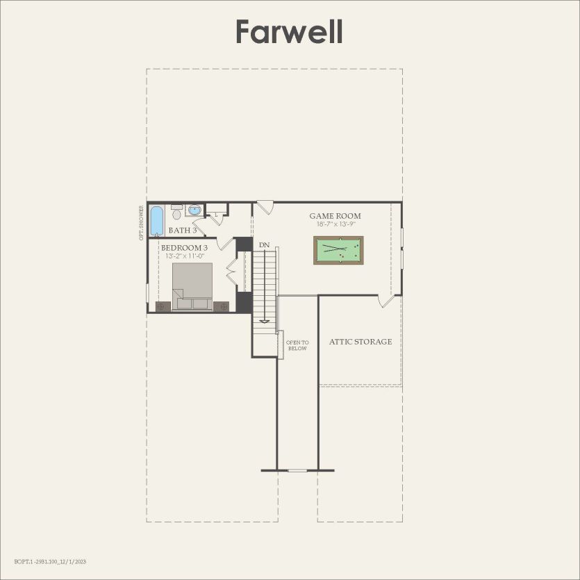 Second Floor 3 br / 3 ba