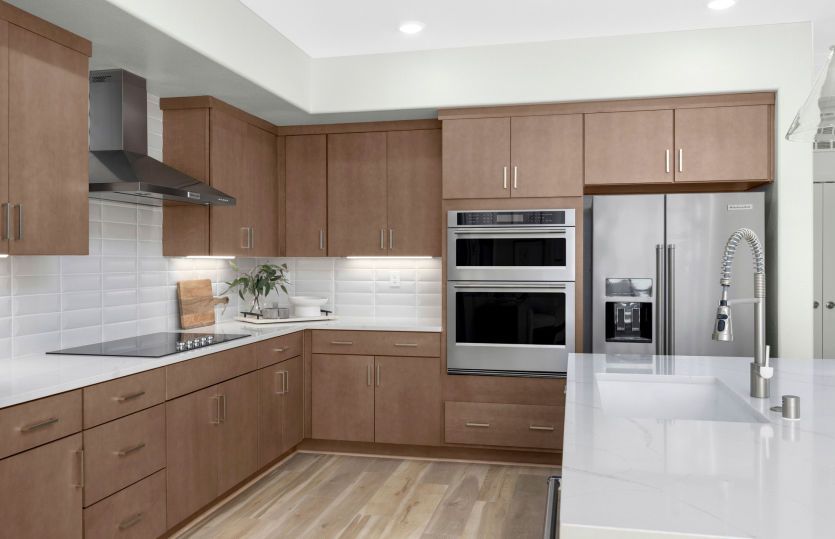 Kitchen with chef's appliance package