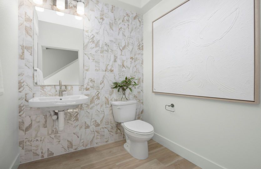 Powder bath off entry