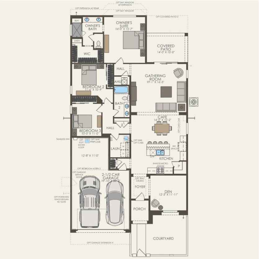 First Floor 3 br / 2 ba