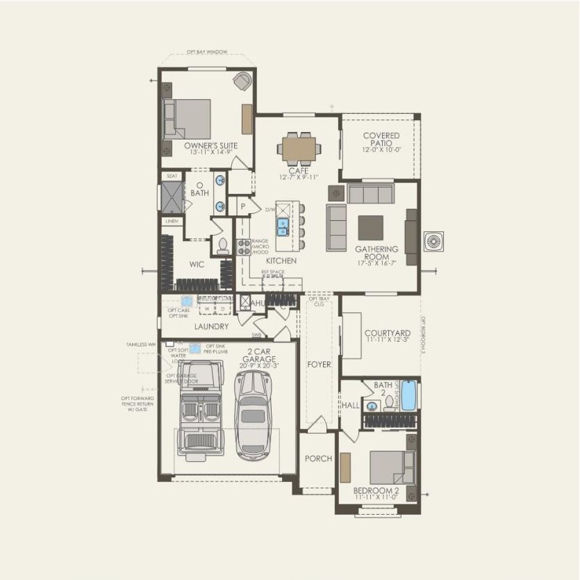 First Floor 2 br / 2 ba
