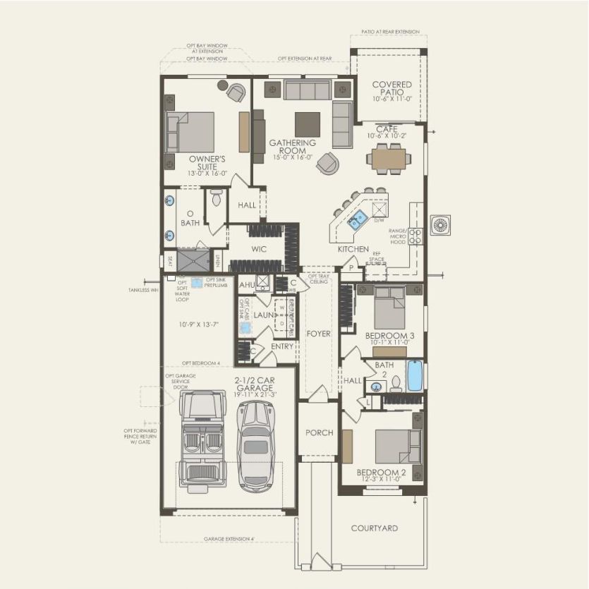 First Floor 3 br / 2 ba