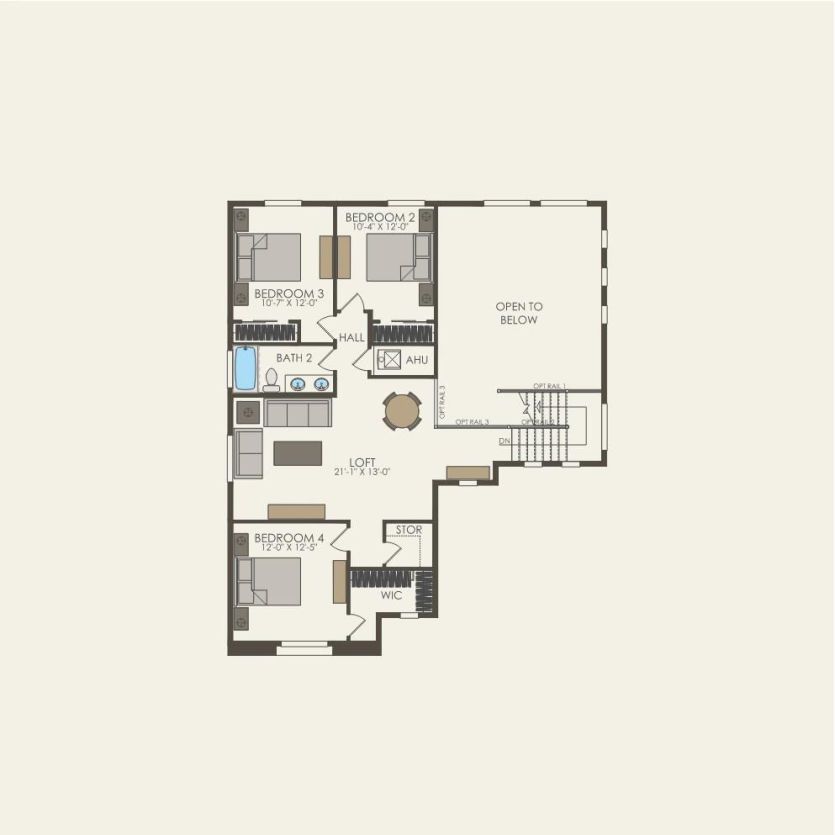 Second Floor 4 br / 2.5 ba