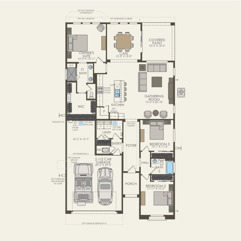 First Floor 3 br / 2 ba