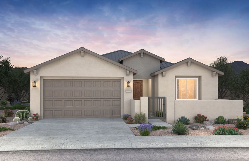 Single-story Gateway plan shown in Elevation A with a two-car garage.