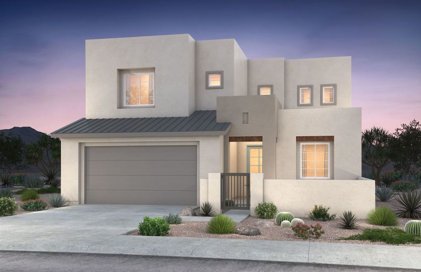 The two-story Prato shown in pueblo Elevation C.