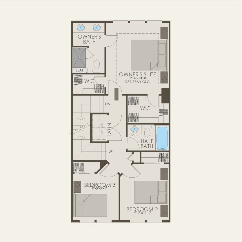 Third Floor 3 br / 2.5 ba