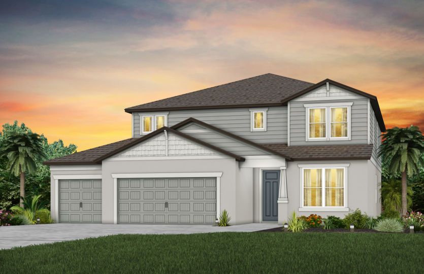 Exterior Rendering, Elevation C1