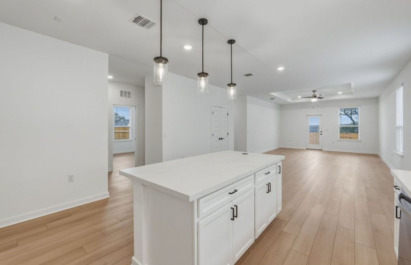 Kitchen Open to Gathering Space