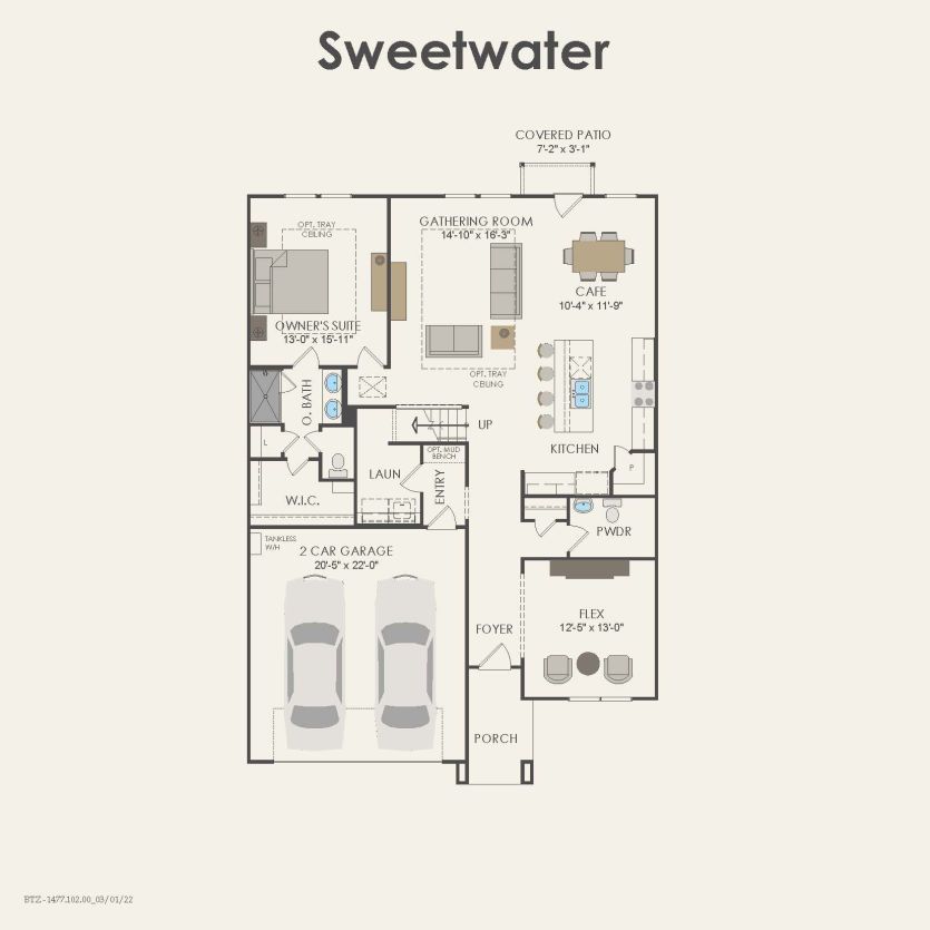 First Floor 4 br / 2.5 ba