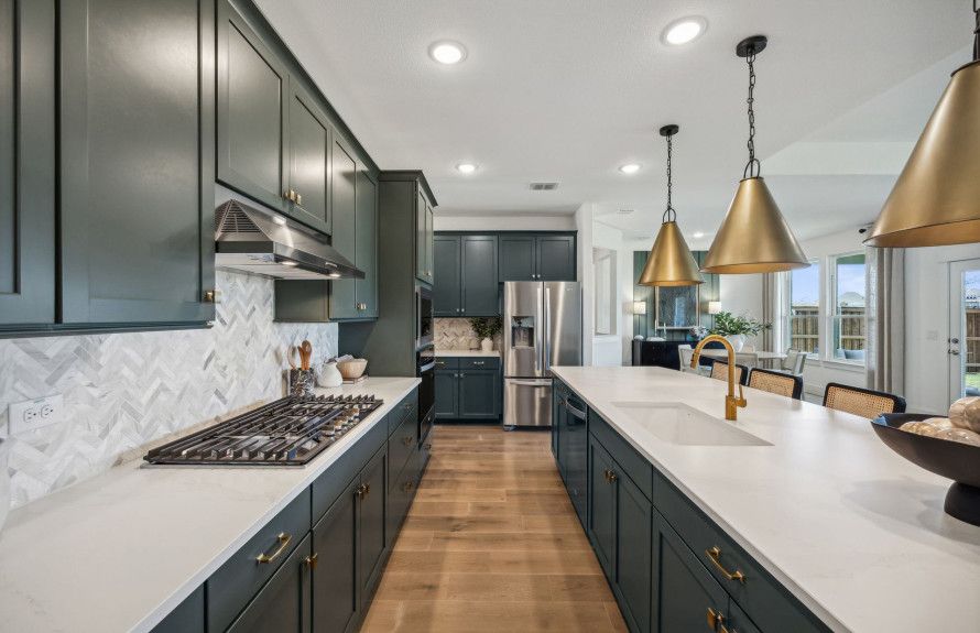 Spacious kitchens