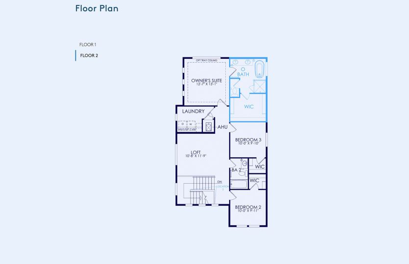Lupine Floor Plan, Quick Move-In Home, Floor 2