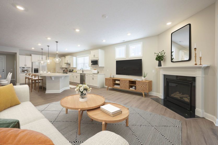 Gathering Room with Fireplace