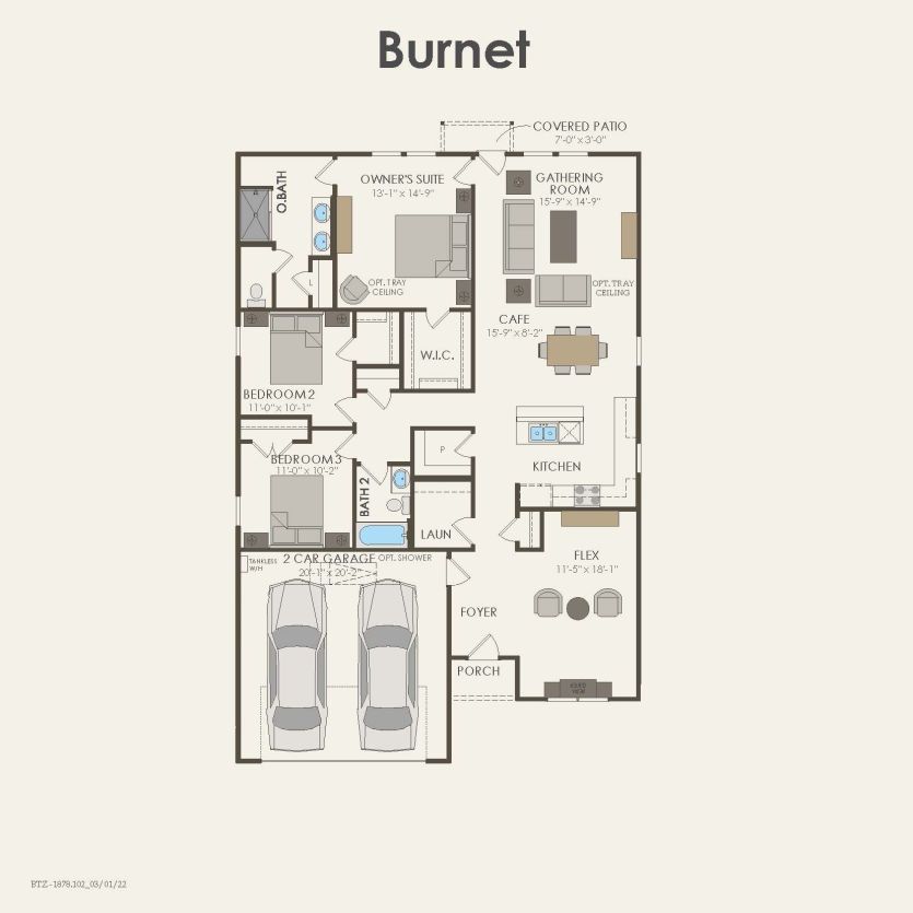 First Floor 3 br / 2 ba