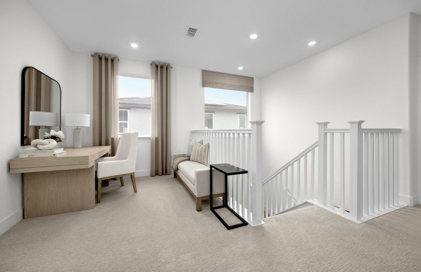 Upstairs loft space