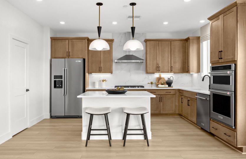 Kitchen with chef's appliance package