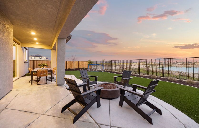 Covered patio space