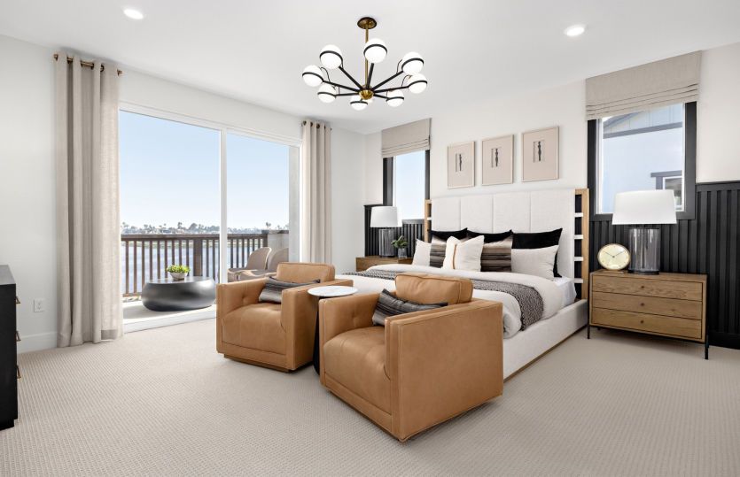 Owner's bedroom with private patio access