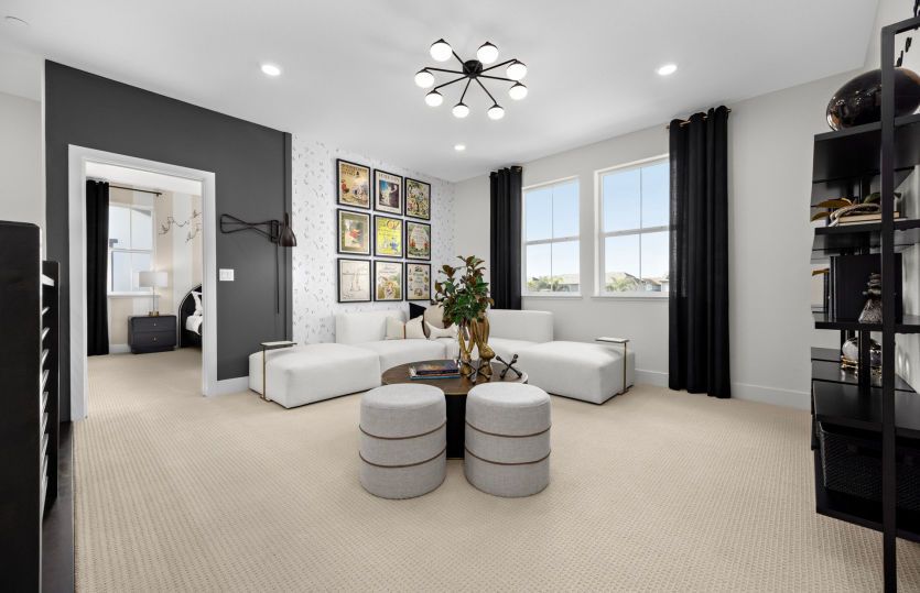 Upstairs loft, can be optioned to an additional bedroom